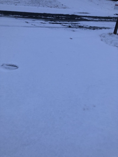Christmas Eve driveway