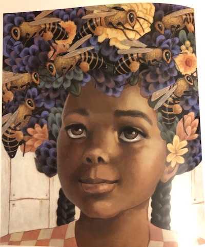 bees and flowers for hair